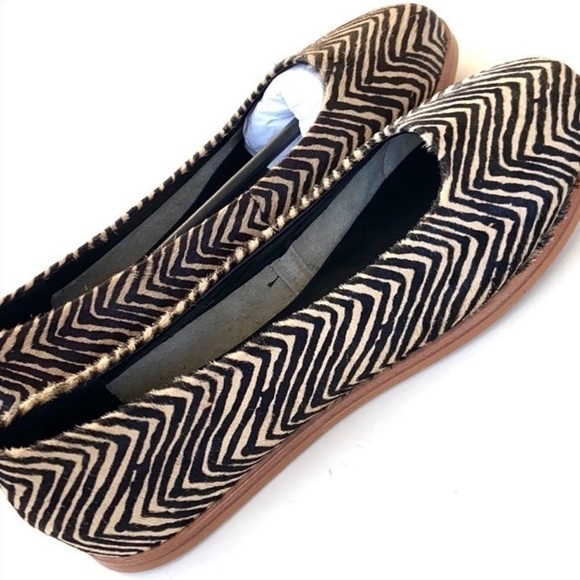 NWOT M4DE leather / calf hair flats - Picture 3 of 8